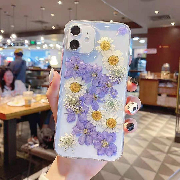 iPhone 12/12 Pro Dry Flower Phone Case - Purple