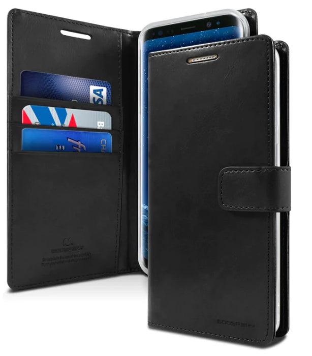 S10Plus Bluemoon Dairy Phone Case Cover - Black