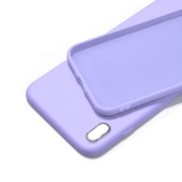 iPhone Xs Max Silicone Phone Case - Purple