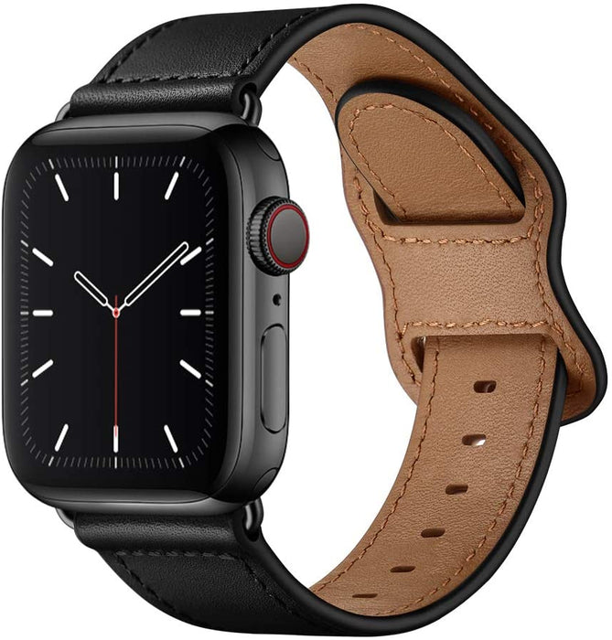 Apple Watch Strap-Synthetic Leather - Black