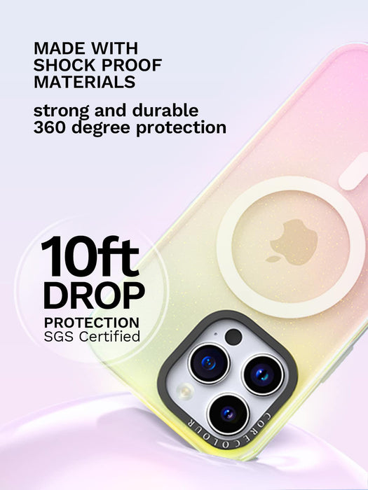 CORECOLOUR iPhone 13 Pro Max Case The Glimmer Clear Iridescent Glitter