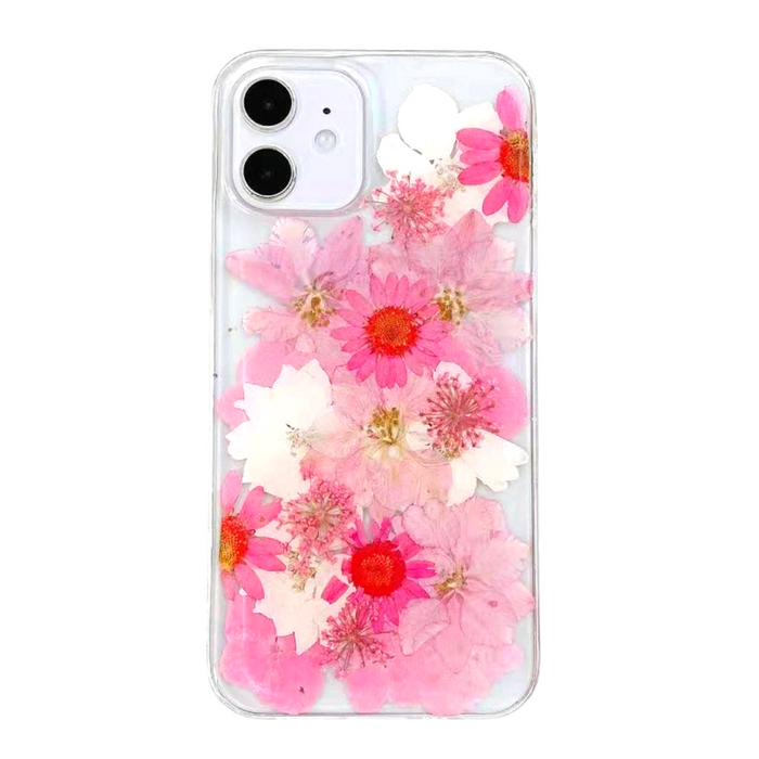 iPhone 13 Pro Max Dry Flower Phone Case - Pink