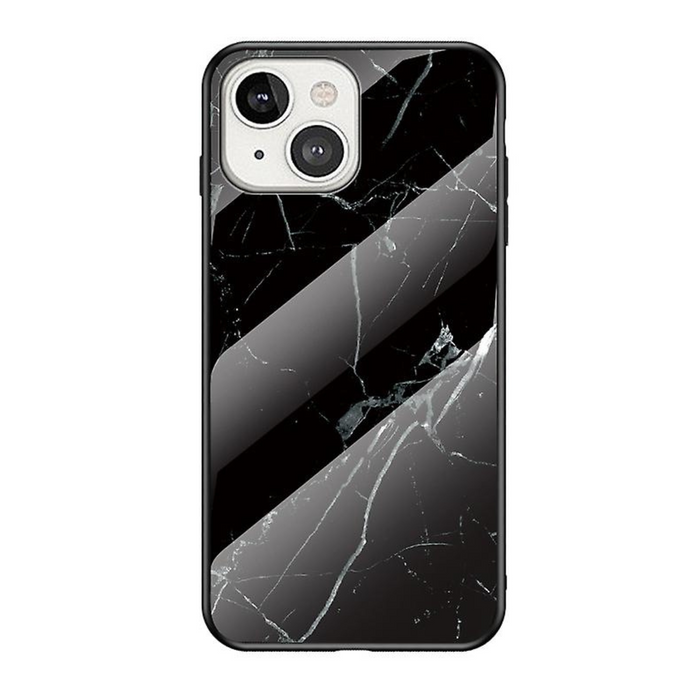 iPhone 12 Pro Max Glass Marble Phone Case - Black