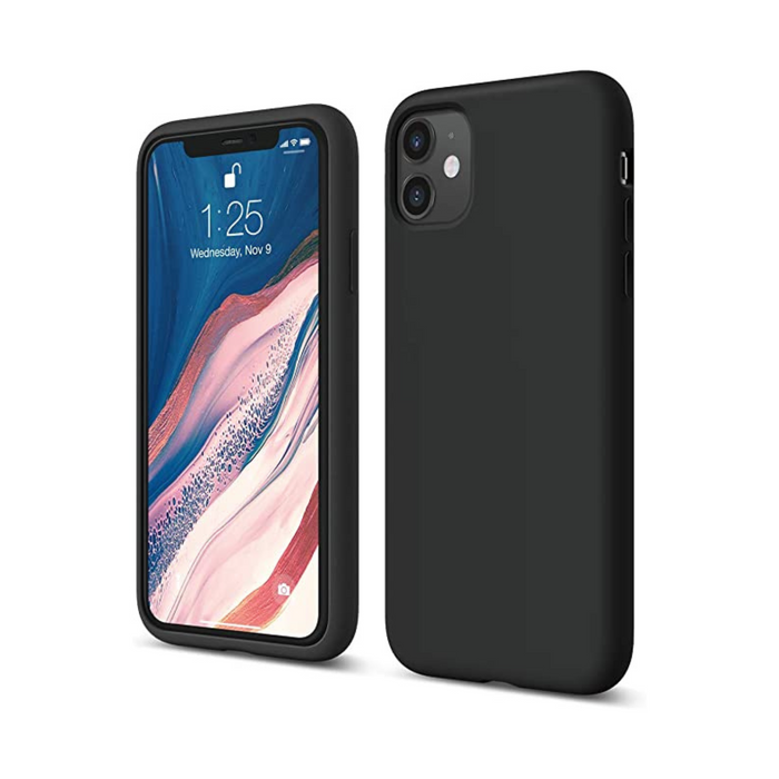 iPhone 11 Pro Max Silicone Phone Case - Black