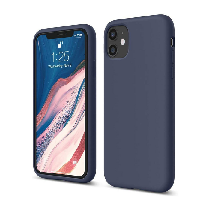 iPhone 12 Pro Max Silicone Phone Case - Navy