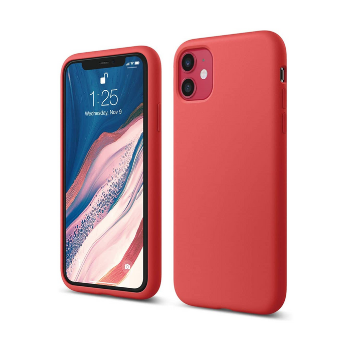 iPhone 11 Pro Max Silicone Phone Case - Red