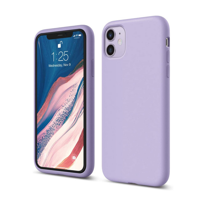 iPhone Xs Max Silicone Phone Case - Purple