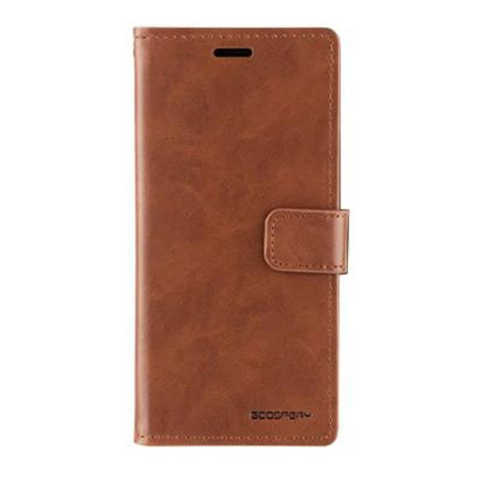 iPhone XR Bluemoon Dairy Phone Case Cover - Brown
