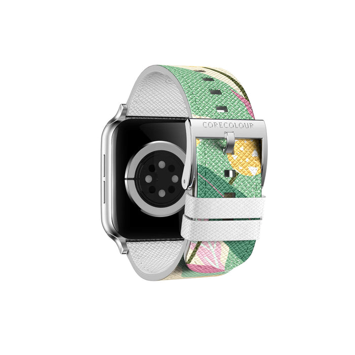 CORECOLOUR-Blooming Ground Apple Watch Strap – PU Leather