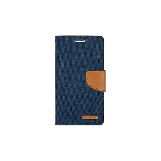 iPhone 13 Pro Canvas Diary Phone Case Cover - Navy