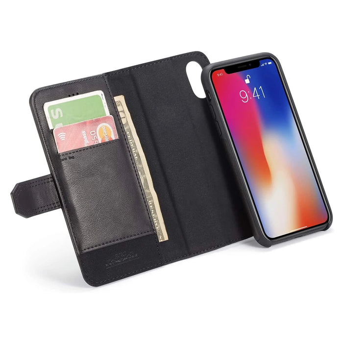 iPhone XR BRG Wallet Phone Case Cover - Black