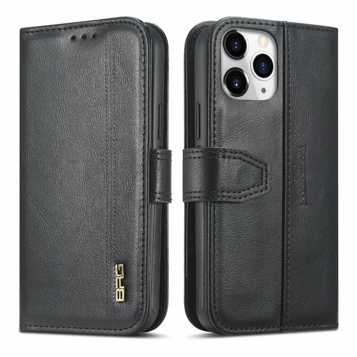 iPhone XR BRG Wallet Phone Case Cover - Black