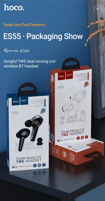 Double Moving Coild TWS Headset