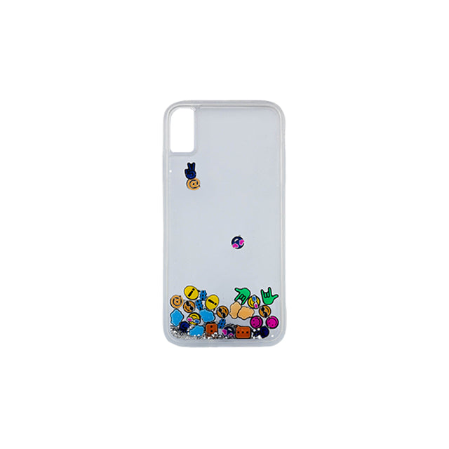 iPhone Xs Max Liquid Sand Phone Case - Emoji