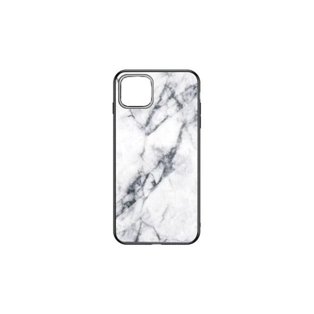 iPhone 13 mini Glass Marble Phone Case - White