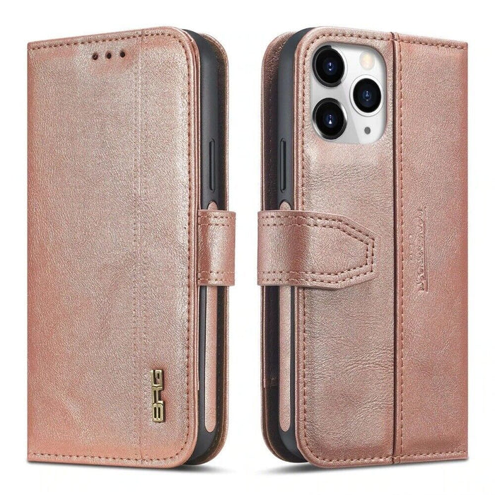 iPhone 12/12 Pro BRG Wallet Phone Case Cover - Rose Gold